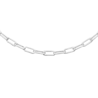 Oval Silver 3.5mm 18"