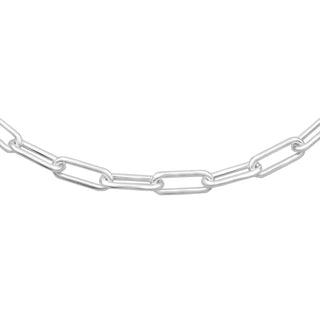 Oval Silver 5.2mm 18"