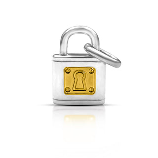Love Lock Silver Gold Center