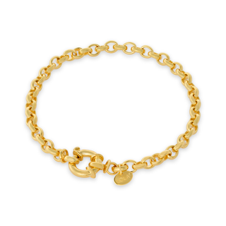 Rolo Small Gold Bracelet 5mm 8.5"