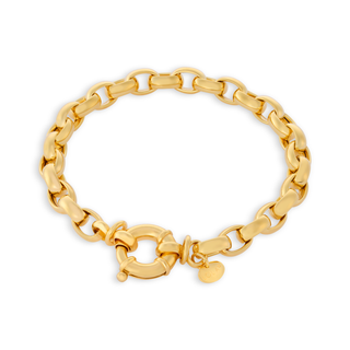Rolo Medium Gold Bracelet 7mm 7.0"