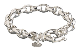 Rolo Medium Silver Bracelet 7mm 8.5"