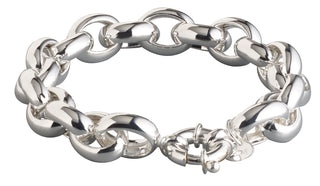 Rolo Large Silver Bracelet 13mm 8.5"