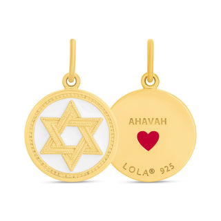 Star of David All Gold Alpine White Small