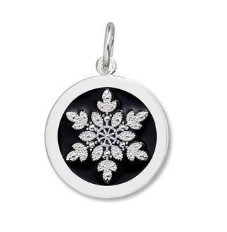 Snowflake Silver Black Medium