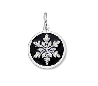 Snowflake Silver Black Small