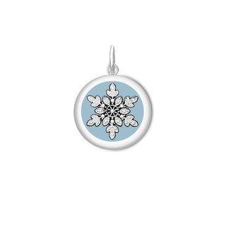 Snowflake Silver Pale Blue Medium