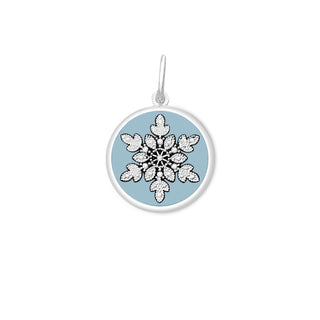 Snowflake Silver Pale Blue Small