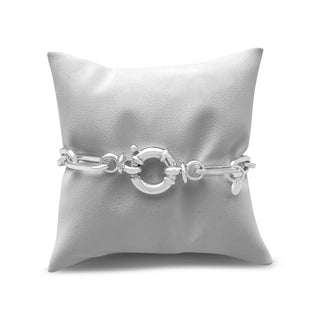 Oval 7.1mm Silver 8.0" (Single Wrapped)