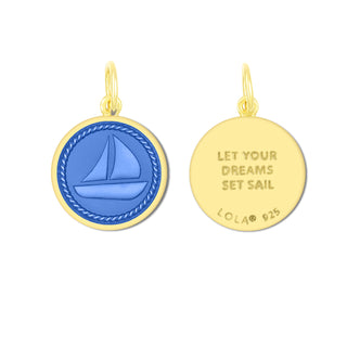 Sailboat All Gold Periwinkle Mini