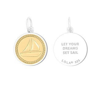 Sailboat Gold Center Small