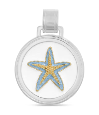 Starfish Gold Light Blue Large