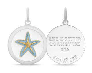 Starfish Gold Light Blue Medium