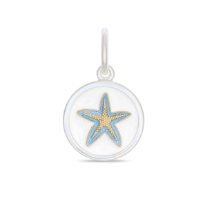 Starfish Gold Light Blue Mini
