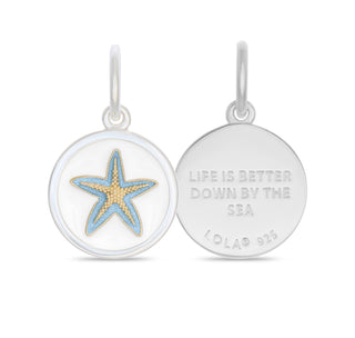 Starfish Gold Light Blue Mini