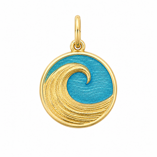 Wave All Gold Light Blue Medium
