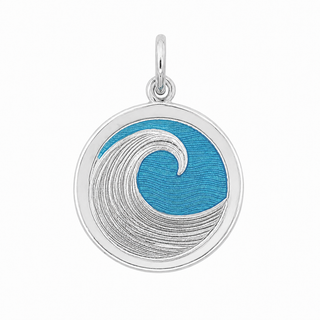 Wave Silver Light Blue Medium