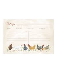 Chicken Meadows Recipe Cards