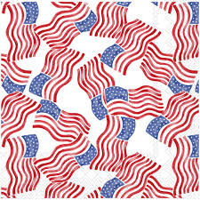 Stars & Stripes Allover Lunch Napkin