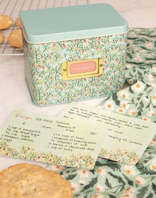 Strawberry Meadow Recipe Tin Box