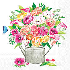 Garden Bouquet Cocktail Napkin