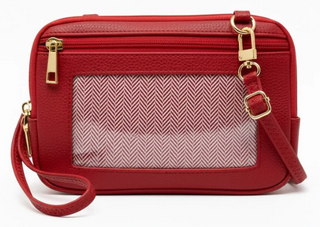 Cell Phone Mini Crossbody Wallet Bag - Red