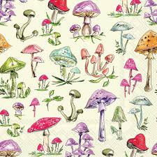 Mushrooms Cocktail Napkins