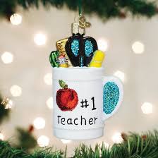 32318 Best Teacher Mug Ornament