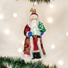 40259 Golden Santa Orn
