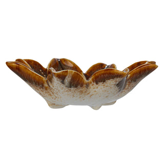 Stoneware Flower Shaped Dish