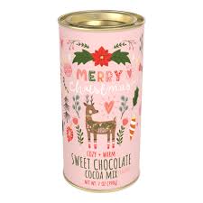 Christmas Deer Sweet Chocolate Cocoa 7oz tin