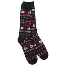 Merry Christmas - Black Holiday Transit Crew - WS Sock