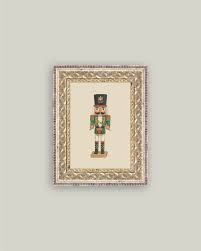 The Nutcracker Soldier Framed Antique Art 5"x7"