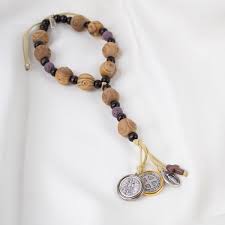 Blessings For your Home/ Door Hanger Olive Wood & Lavender Lava Bead