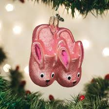 32406 Bunny Slippers Orn.