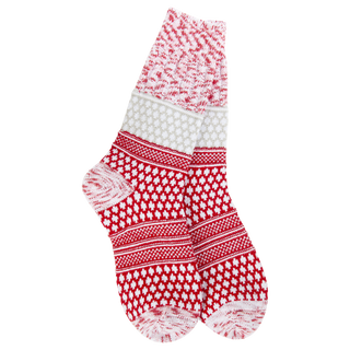 Gallery Textured Crew OS Peppermint Multi- WSS