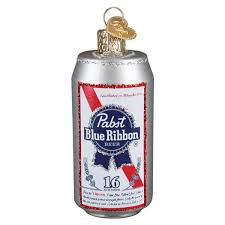 32721 Pabst Blue Ribbon Beer Can Ornament - OWC