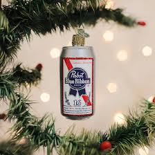 32721 Pabst Blue Ribbon Beer Can Ornament - OWC