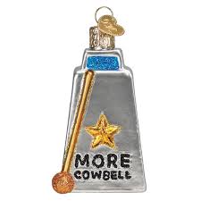 38063 Cowbell Ornament - OWC