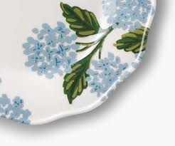 Hydrangea Melamine Dessert Plate