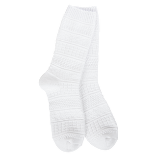 World's Softest Basket Crew OS White