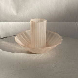 Glass Candle Holder - Cream