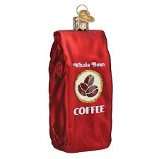 32387 Bag Of Coffee Beans Orn.