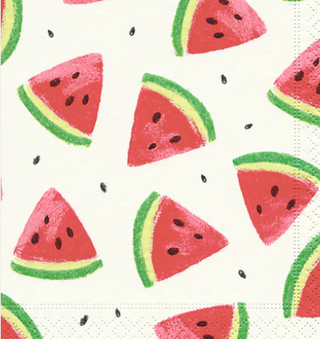 Watermelon Wedges Cocktail Napkin