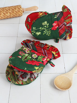 Graceful Garden Patchwork Mini Mitt Set of 2