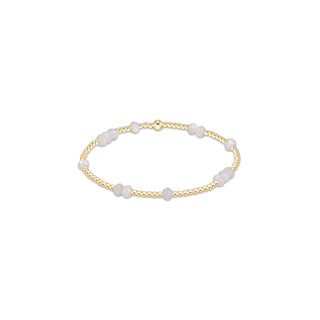 Hope Unwritten Gemstone 4mm Bracelet - Mother Of Pearl