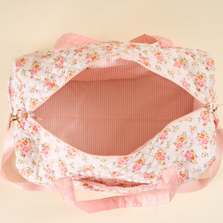 On the Go Quilted Weekender Bag - Endless Daydream Cream