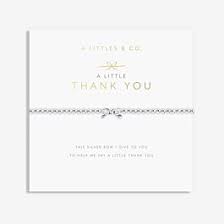 A Little "Thank you" Bracelet Silver