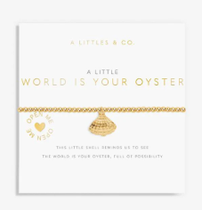 A Little "The World Is Your Oyster" Bracelet Gold