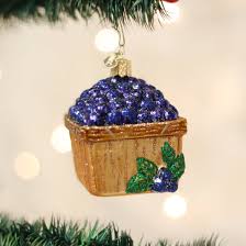 28102 Basket Of Blueberries Orn